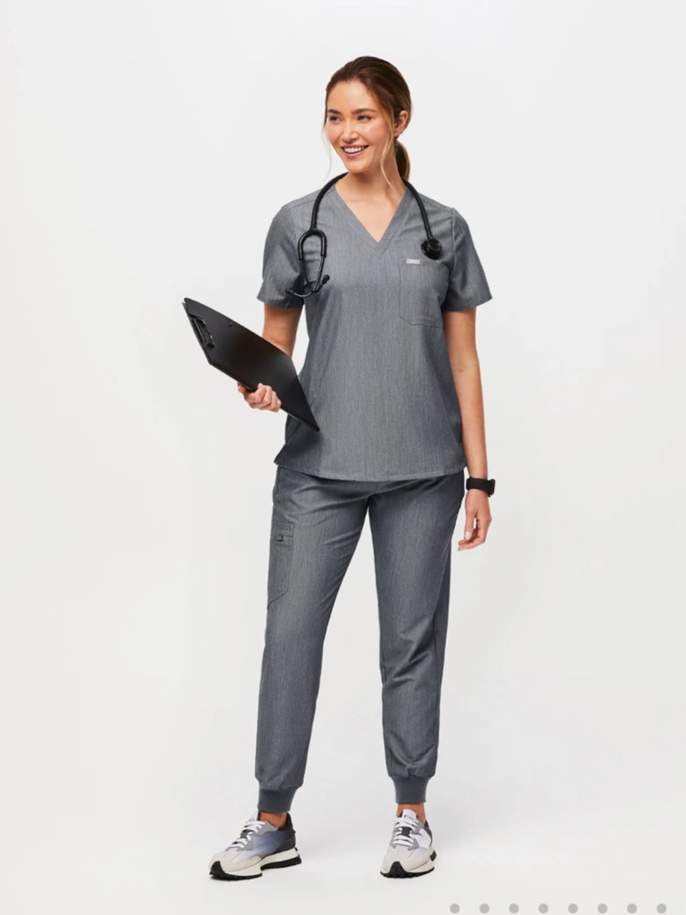 Figs Graphite Women's Jogger Scrub Set